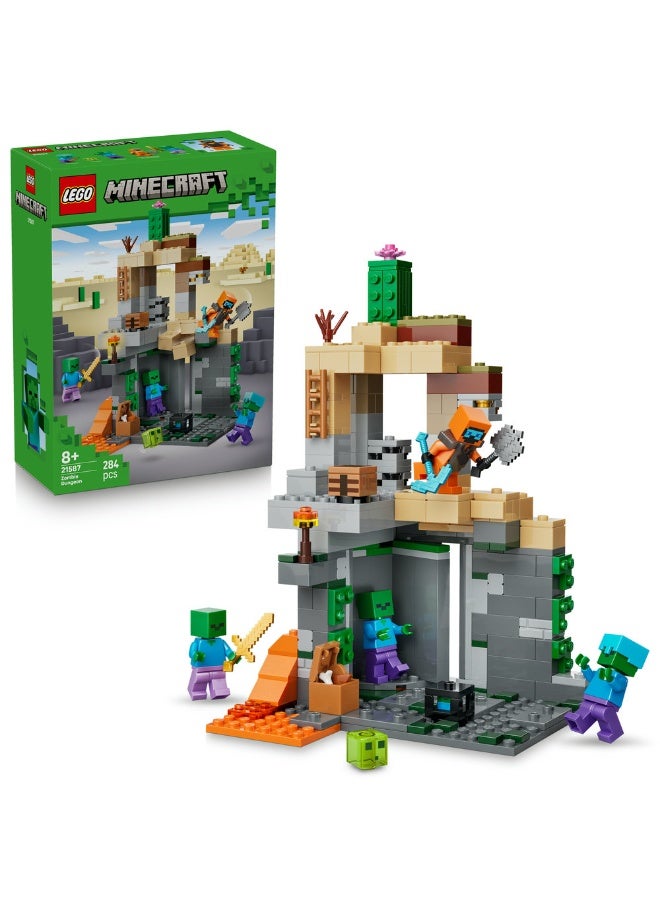LEGO Minecraft Zombie Dungeon Building Toy for Kids 21587 (Age 8+, 284 Pieces) - Image 1